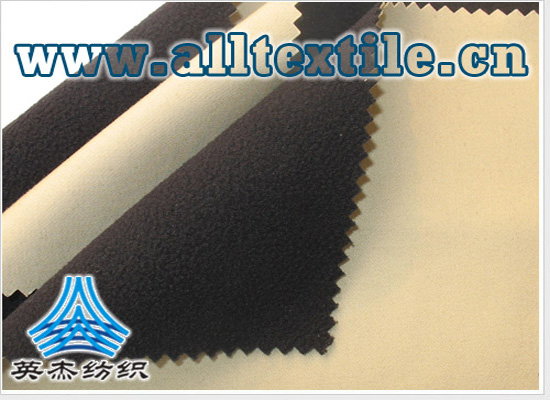 防水全棉弹力直贡 弹力摇粒绒复合面料